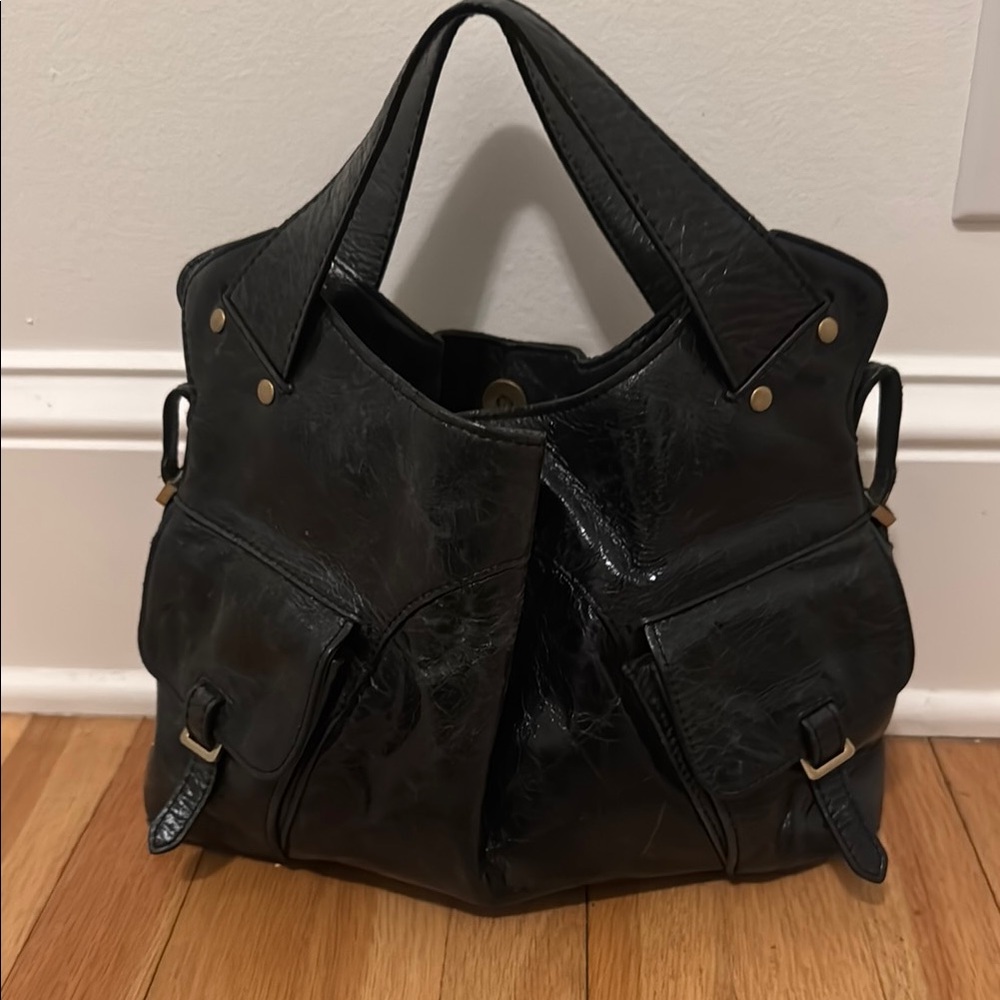 Kooba Black Leather Satchel